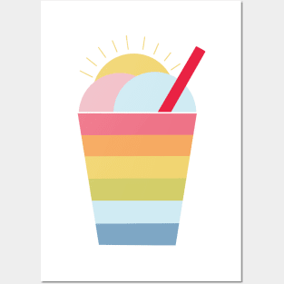 Rainbow Coffee Drink Posters and Art